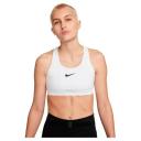 Nike Dri Fit Swoosh High Support Padded Sports Bra White L / CE