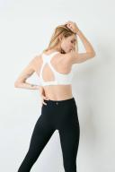 Nike Dri Fit Swoosh High Support Padded Sports Bra White L / CE