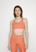 Nike Dri Fit Swoosh Medium Support Sports Bra Orange S