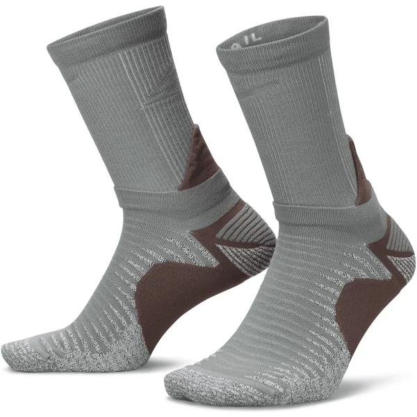 Nike Dri-FIT Trail-Running Crew Socks - Grey