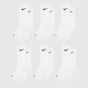Nike Dry 6-Pack Everyday Plus Cushion Crew Training Socks White