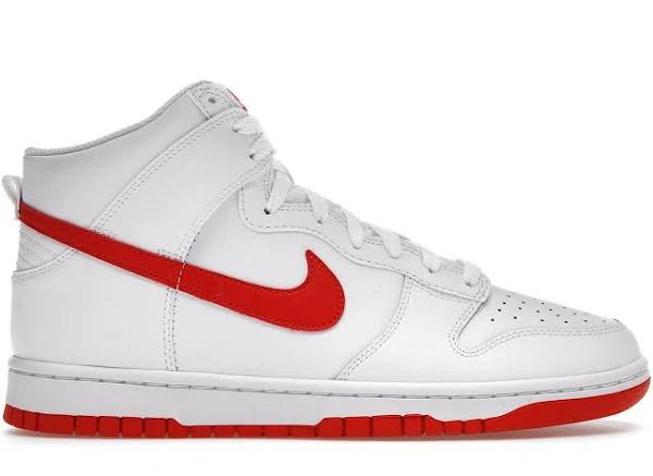 Nike Dunk High White Picante Red