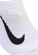 Nike Elite Cushioned No-Show Running Socks - White
