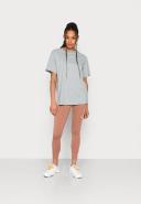 Nike Essential Mini Swoosh Boyfriend T-Shirt in Grey Heather