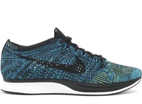 Nike Flyknit Racer Blue Glow Yellow Strike
