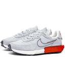 Nike Fontanka Waffle Womens Grey Red Casual Trainers - 9 UK