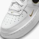 Nike Girls Air Force 1 LV8 - Shoes White/Gold/Black Size 04.0