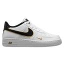 Nike Girls Air Force 1 LV8 - Shoes White/Gold/Black Size 04.0