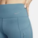 Nike Go Women's Firm-Support Mid-Rise 7/8 Leggings With Pockets - Blue