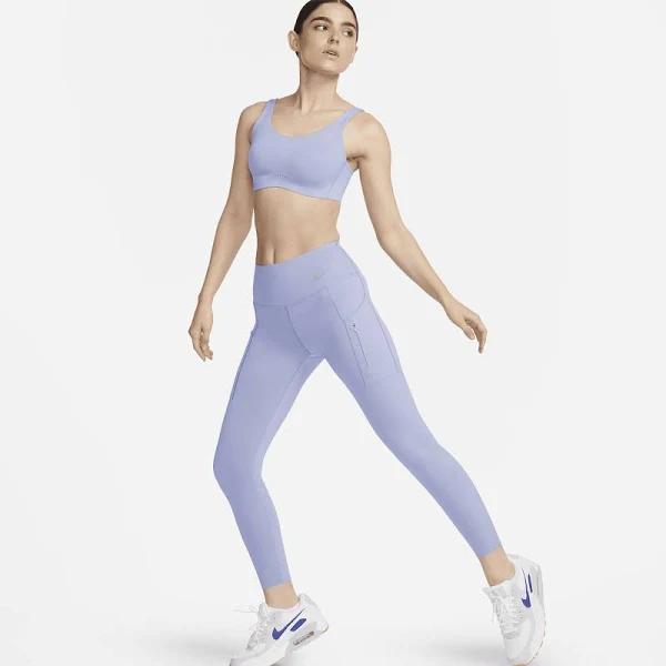 Nike Go Women's Firm-Support Mid-Rise 7/8 Leggings With Pockets - Purple