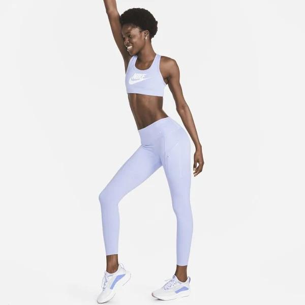 Nike Go Women's Firm-Support Mid-Rise 7/8 Leggings With Pockets - Purple