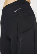 Nike Go Women's Firm-Support Mid-Rise Full-length Leggings with Pockets - 1 - Black