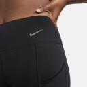 Nike Go Women's Firm-Support Mid-Rise Full-length Leggings with Pockets - 1 - Black