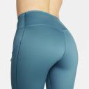 Nike Go Women's Firm-Support Mid-Rise Full-length Leggings with Pockets - Blue