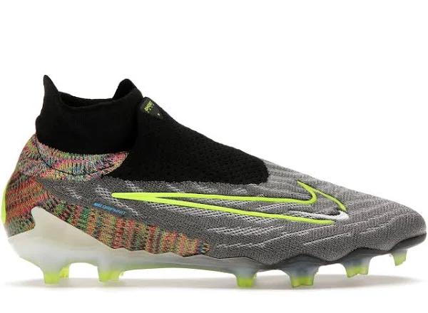 Nike Gripknit Phantom GX Elite Dynamic Fit Fusion FG Black White Blue Glow Volt