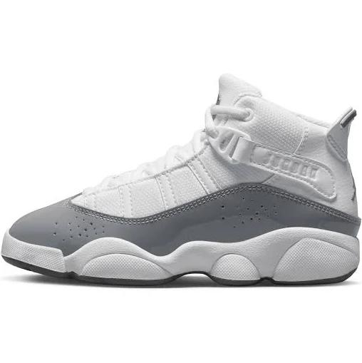 Nike Jordan 6 Rings White/Cool Grey-White 323432-121 Pre-School