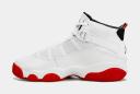 Nike Jordan 6 Rings White/university Red-Black 323432-160 Pre-School