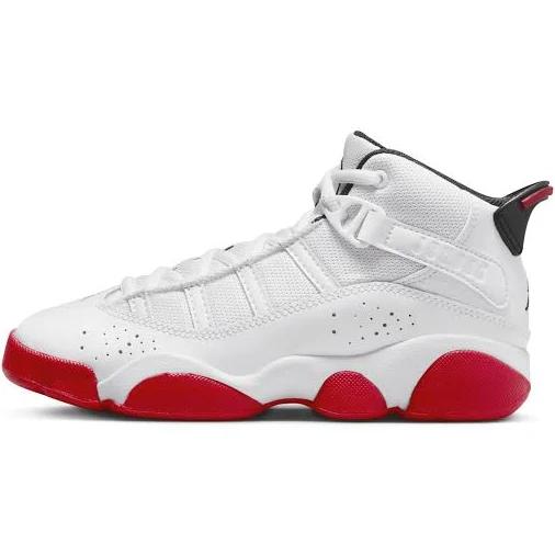 Nike Jordan 6 Rings White/university Red-Black 323432-160 Pre-School