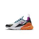 Nike Kids Air Max 270 Vivid Purple Shoes - Size 5Y - White/Vivid Purple-Black