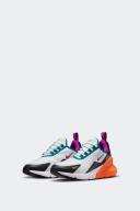 Nike Kids Air Max 270 Vivid Purple Shoes - Size 5Y - White/Vivid Purple-Black