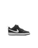 Nike - Kids' Court Borough Low 2 Shoes - Black/White - 2C US