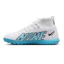 Nike Kids' Mercurial Superfly 9 Club TF Soccer Cleats, Boys', Size 6, White/Blue