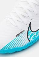 Nike Kids' Mercurial Superfly 9 Club TF Soccer Cleats, Boys', Size 6, White/Blue
