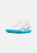 Nike Kids' Mercurial Superfly 9 Club TF Soccer Cleats, Boys', Size 6, White/Blue