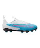 Nike Kids Phantom GX Academy FG/MG Baltic Blue/Pink Blast, 3.5