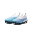 Nike Kids Phantom GX Academy FG/MG Baltic Blue/Pink Blast, 3.5