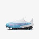 Nike Kids Phantom GX Academy FG/MG Baltic Blue/Pink Blast, 6