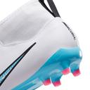 Nike Kids Zoom Mercurial Superfly 9 Academy FG/MG White/Pink Blast, 3.5