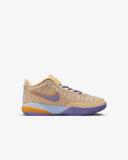 Nike LeBron 20 Summer Vibes PS Kids Basketball Shoes Gold/Purple US 1