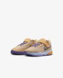 Nike LeBron 20 Summer Vibes PS Kids Basketball Shoes Gold/Purple US 1