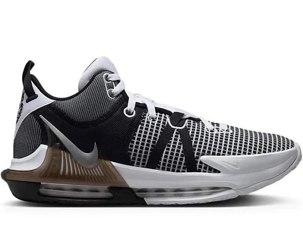 Nike LeBron Witness 7 White Black Metallic Silver