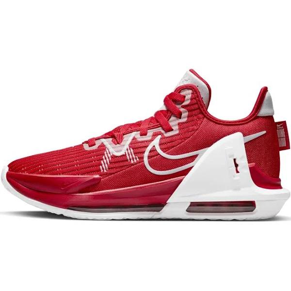 Nike LeBron Witness VI TB University Red Shoes - Size 15 - University Red/White