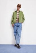 Nike Life Men's Harrington Jacket Oil Green/ White