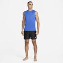 Nike Men's 18" Essential Logo Lap Swim Trunks - Black XL | Polyester - Swimoutlet.com