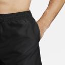 Nike Men's 18" Essential Logo Lap Swim Trunks - Black XL | Polyester - Swimoutlet.com