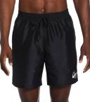Nike Men's 18" Essential Logo Lap Swim Trunks - Black XXL | Polyester - Swimoutlet.com