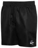 Nike Men's 18" Essential Logo Lap Swim Trunks - Black XXL | Polyester - Swimoutlet.com
