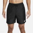 Nike Men's 18" Essential Logo Lap Swim Trunks - Black XXL | Polyester - Swimoutlet.com