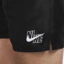 Nike Men's 18" Essential Logo Lap Swim Trunks - Black XXL | Polyester - Swimoutlet.com