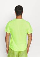 Nike Men's Dri Fit Miler Short Sleeve Top (Volt/Reflective Silver) XXL