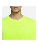 Nike Men's Dri Fit Miler Short Sleeve Top (Volt/Reflective Silver) XXL