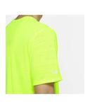 Nike Men's Dri Fit Miler Short Sleeve Top (Volt/Reflective Silver) XXL