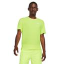 Nike Men's Dri Fit Miler Short Sleeve Top (Volt/Reflective Silver) XXL