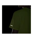 Nike Men's Dri Fit Miler Short Sleeve Top (Volt/Reflective Silver) XXL