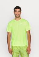 Nike Men's Dri Fit Miler Short Sleeve Top (Volt/Reflective Silver) XXL