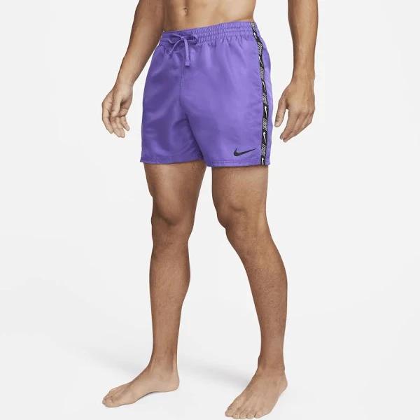 Nike Men's Logo Tape Swim Trunks - Action Grape - Swimoutlet.com